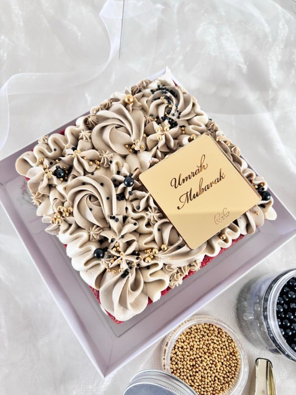 budget celebration cake (4) 6" Square Celebration Slab Cake